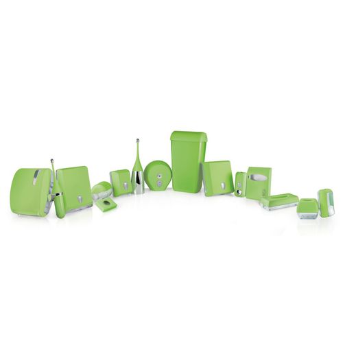 Kunststoff-Badezimmerset - COLORED LINE - GREEN - MAR PLAST Group S.p.A. - bodenstehend / wandmontiert / für Hotelzimmer