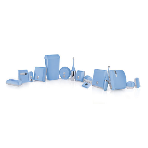 Kunststoff-Badezimmerset - LINEA COLORED - BLUE - MAR PLAST Group S.p.A. - bodenstehend / wandmontiert / Kasten