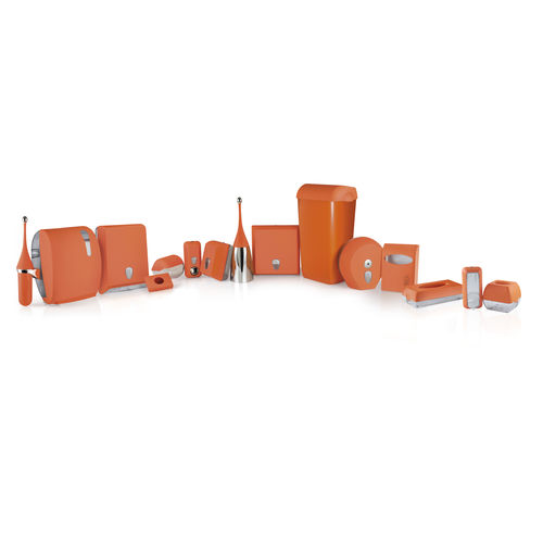 Kunststoff-Badezimmerset - LINEA COLORED - ORANGE - MAR PLAST Group S.p.A. - bodenstehend / wandmontiert / für Hotelzimmer