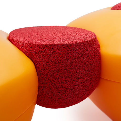 Moderner Beistelltisch - SCOOPI  - manga street - Gummi / oval / modular