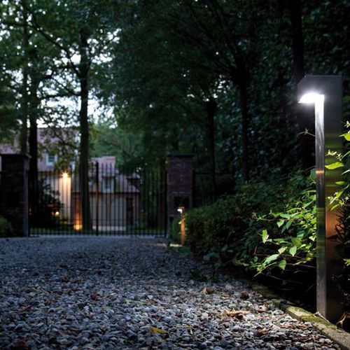 Leuchtpoller für Garten - SIMPLY90 - pvd concept - modern / Stahl / Messing
