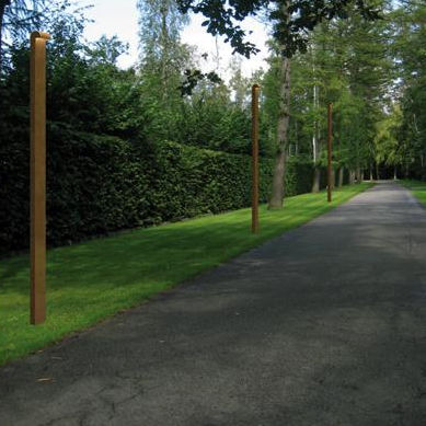 Garten-Lichtmast - SIMPLY90 HIGA - pvd concept - modern / Stahl / LED