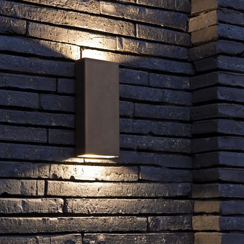 Moderne Wandleuchte - SIMPLY PILLAR - pvd concept - für Außenbereich / Stahl / rechteckig