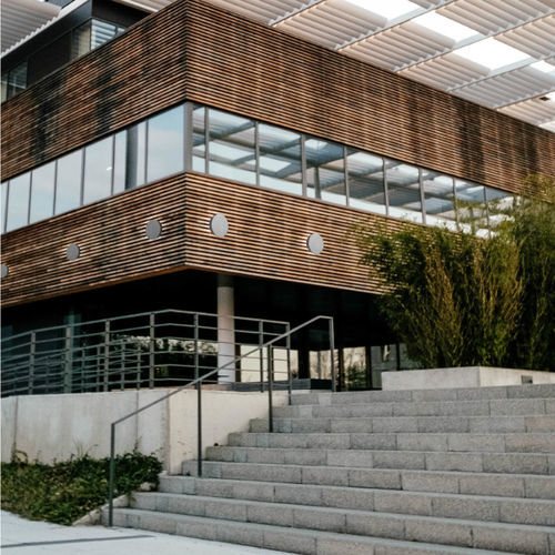 Moderne Wandleuchte - ICIRCUM  - BSI LIGHTING TECHNOLOGIES INC. - für Außenbereich / Aluminiumguss / Edelstahl