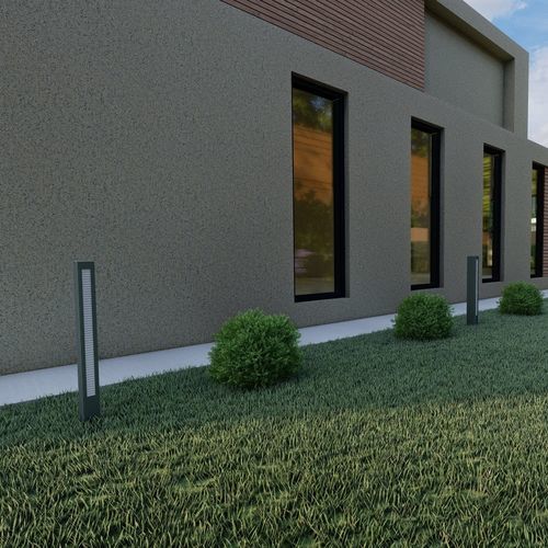 Moderner Leuchtpoller - ISIGN - BSI LIGHTING TECHNOLOGIES INC. - Aluminium / LED / IP65