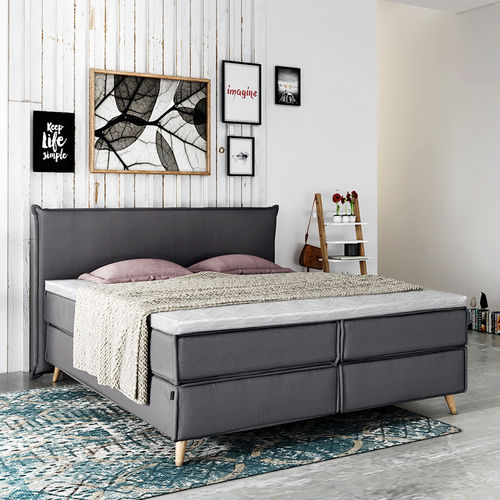 Doppelbett - AR-100-10-10-10-001 - PLACE TO BE. - Einpersonen / skandinavisches Design / Polster