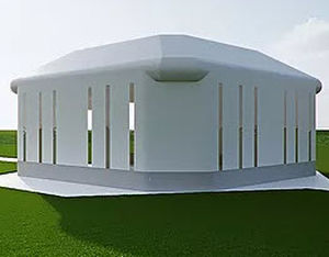 PVC-Folie-Traglufthalle - HALITE - Vector Trade UK - für Events