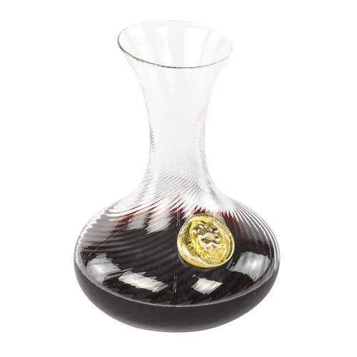 Dekantierkaraffe / geblasenes Glas - PROSECCO  - Original Murano Glass s.n.c. - Muranoglas / Gold / für Privatgebrauch