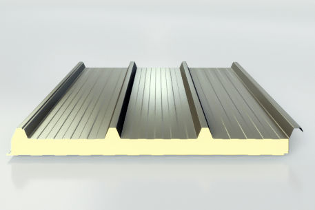 Sandwichpaneel für Dach - ISOCOP 4 - ISOCINDU SA DE CV - 2 Metall-Deckschichten / PUR-Kern / Polyisocyanuratkern PIR