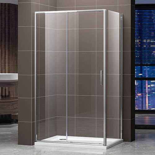Milchglas-Duschkabine - A2731 - Shaoxing Joyful Bathroom Co., Ltd - Aluminiumlegierung / mit Schiebetür / für Eckeinbau