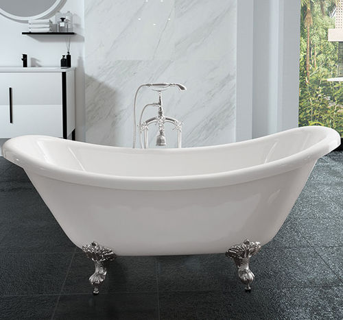 Ovale Badewanne - MV006G - Shaoxing Joyful Bathroom Co., Ltd - auf Füßen / für Wohnungen / Acryl
