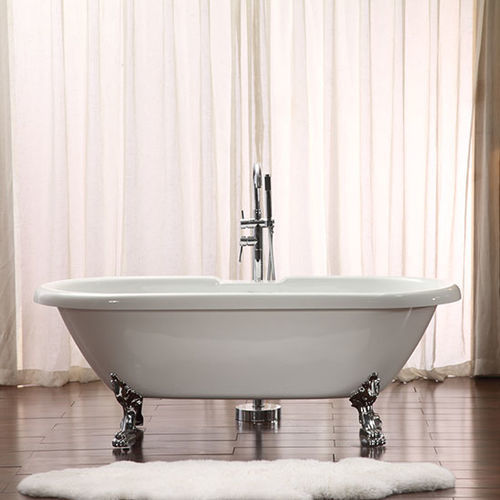 Ovale Badewanne - MV005G - Shaoxing Joyful Bathroom Co., Ltd - auf Füßen / für Wohnungen / Acryl