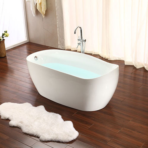 Ovale Badewanne - MV010D - Shaoxing Joyful Bathroom Co., Ltd - freistehend / für Wohnungen / Glasfaser
