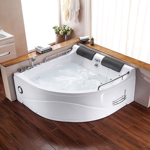 Whirlpool zum Aufstellen - A007 - Shaoxing Joyful Bathroom Co., Ltd - für Eckeinbau / Zweisitzer / Acryl