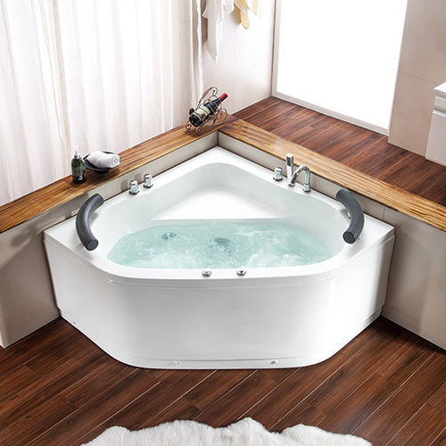 Whirlpool zum Aufstellen - A043 - Shaoxing Joyful Bathroom Co., Ltd - für Eckeinbau / Zweisitzer / Acryl