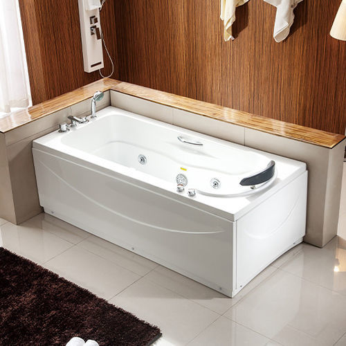 Whirlpool zum Aufstellen - A045 - Shaoxing Joyful Bathroom Co., Ltd - rechteckig / 1 Platz / Acryl