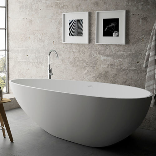 Ovale Badewanne - B11610 - Munk Building Materials Co., Ltd. - freistehend / für Wohnungen / Mineralwerkstoff