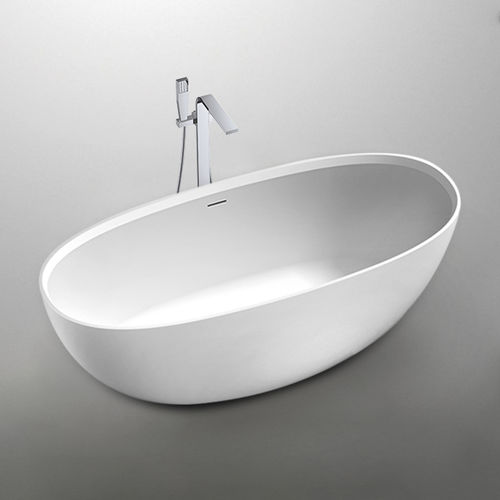 Ovale Badewanne - B11721 - Munk Building Materials Co., Ltd. - freistehend / für Wohnungen / Mineralwerkstoff