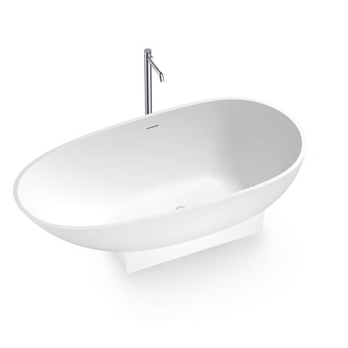 Ovale Badewanne - B11704 - Munk Building Materials Co., Ltd. - freistehend / für Wohnungen / Mineralwerkstoff