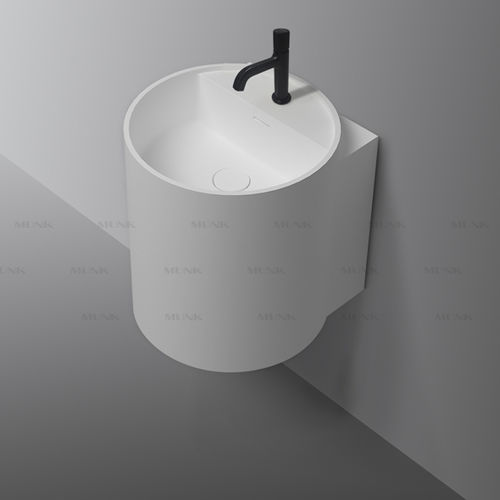 Wandhängendes Waschbecken - P14401 - Munk Building Materials Co., Ltd. - Acryl / Mineralwerkstoff / Hochglanz