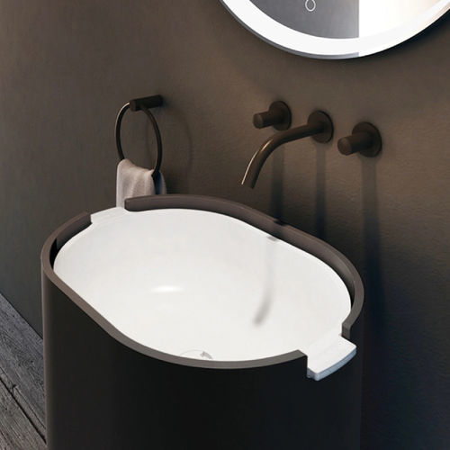 Bodenstehendes Waschbecken - P115W1 - Munk Building Materials Co., Ltd. - Acryl / Mineralwerkstoff / Hochglanz