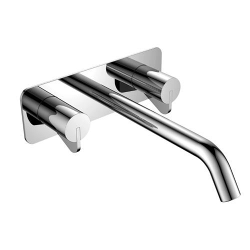 Einhebelmischer für Waschtisch - 93W2M0 - Munk Building Materials Co., Ltd. - wandmontiert / Messing / 2-Loch