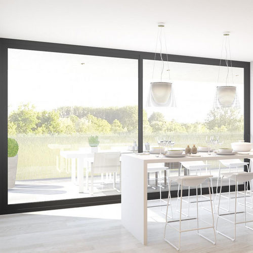 Glasschiebetür - VG500 MAX LIGHT - Aliplast - Hebe-Schiebe / Aluminium / mit Dreifachverglasung
