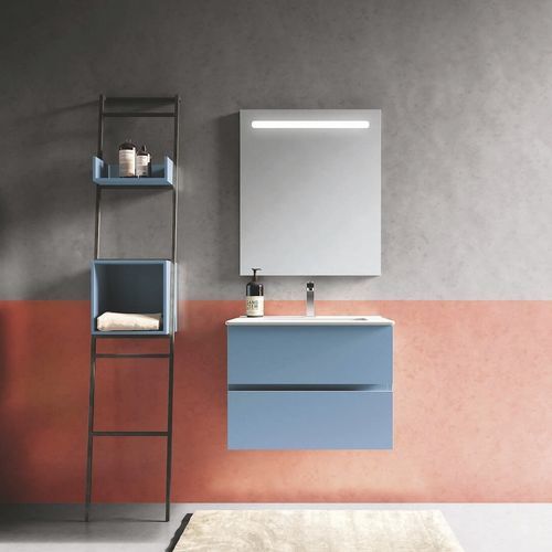 Wandhängender Waschtisch-Unterschrank - U&D 09 - PUNTOTRE - Keramik / Laminat / modern