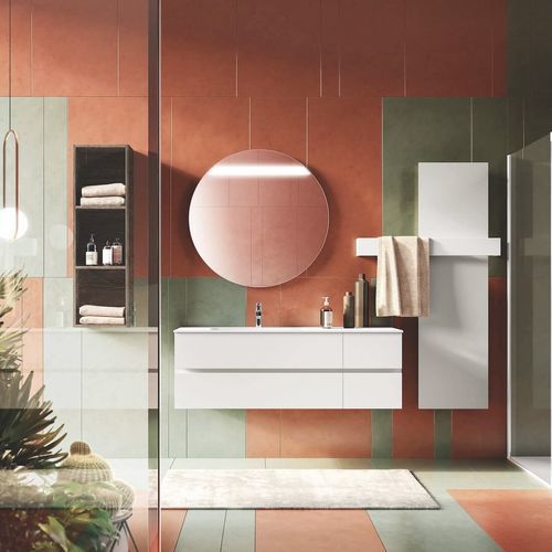 Wandhängender Waschtisch-Unterschrank - U&D 03 - PUNTOTRE - Laminat / Ocritech® / modern