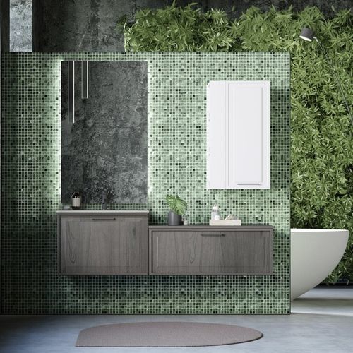 Wandhängender Waschtisch-Unterschrank - ROMA 2 - PUNTOTRE - Holz / Stil / ohne Tür