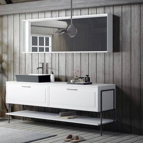 Wandhängender Waschtisch-Unterschrank - ROMA 1 - PUNTOTRE - Holz / Stil / ohne Tür