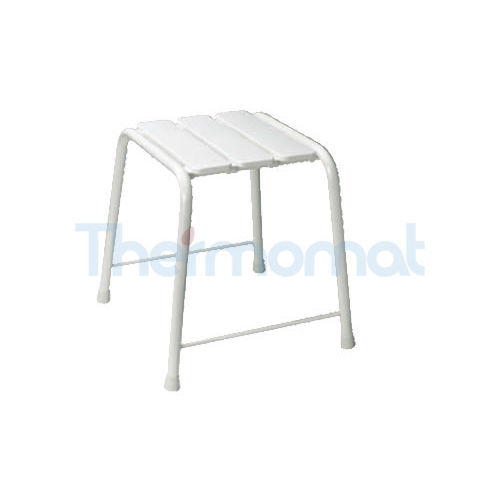 Duschhocker / Gestell aus Stahl - SGB - Thermomat S.r.l. - mit Kufengestell / für Gewerbegebrauch / weiß