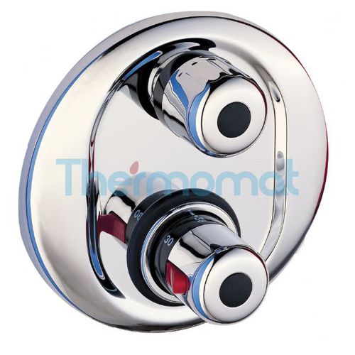 Einhebelmischer für Dusche - TMTI1R34VC - Thermomat S.r.l. - Einbau / thermostatisch / aus verchromtem Metall