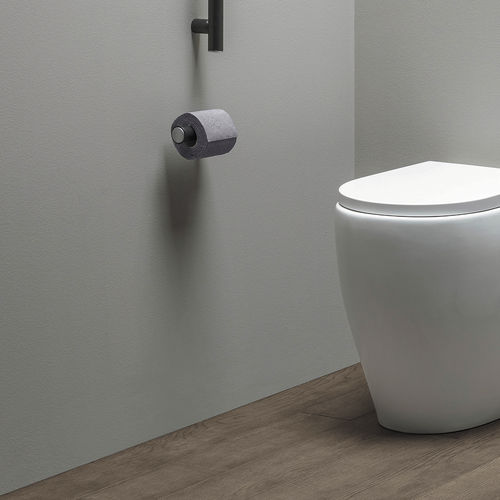 Wandmontierter WC-Rollenhalter - ELPRTNR - Thermomat S.r.l. - Stahl / schwarz / für Hotels