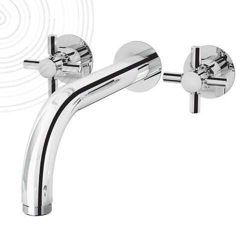 Zweigriffmischer für Waschtisch - STAR'O 501017014 - AYOR BATHROOM - wandmontiert / Einbau / Metall