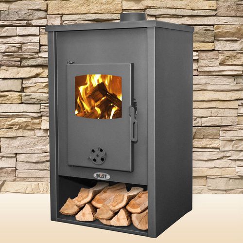 Holz-Kaminofen - PADOVA E - Blist d.o.o - 10 kW...20 kW / bodenstehend / modern