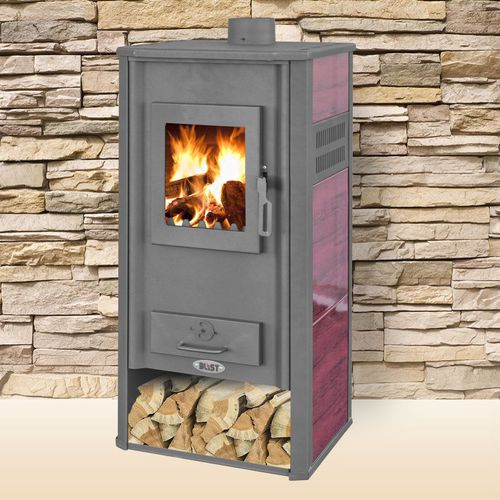 Holz-Kaminofen - ROMA E - Blist d.o.o - 20 kW...50 kW / bodenstehend / modern
