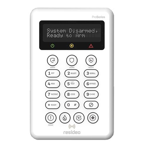 Bedientastatur für Hausautomationssystem - PROSIXLCDKP-EU - Honeywell Home – Resideo - wandmontiert / kabellos