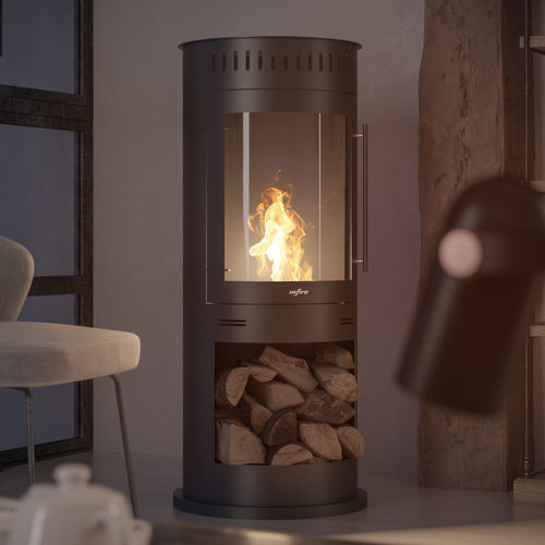 Bioethanol-Kaminofen - INCOZA 4 - INFIRE Karol Lipka - freistehend / modern / Stahl