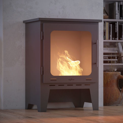 Bioethanol-Kaminofen - INCOZA 1 - INFIRE Karol Lipka - freistehend / modern / Stahl