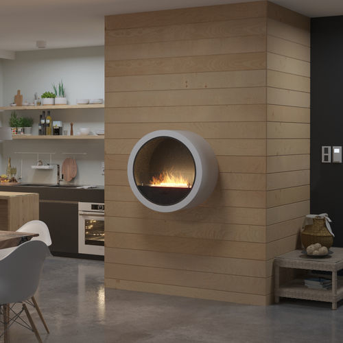 Bioethanol-Kamin - INCYRCLE WALL - INFIRE Karol Lipka - freistehend / für Wandmontage / Einseitig
