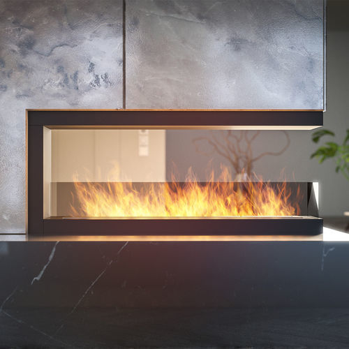 Bioethanol-Kamin - INSIDE U 1200.2 - INFIRE Karol Lipka - Einbau / für Wandmontage / mit 3 Sichtseiten