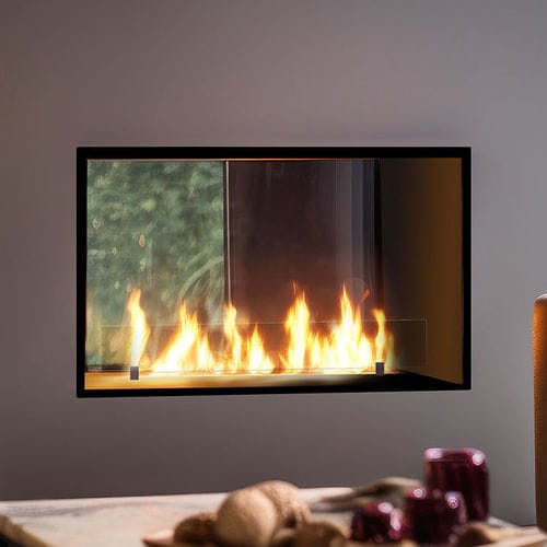Bioethanol-Kamin - 2SIDE 800 SLIM - INFIRE Karol Lipka - Einbau / für Wandmontage / doppelseitig