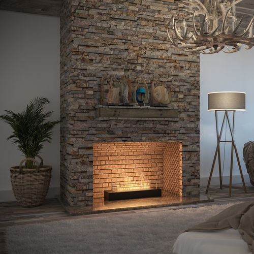Bioethanol-Kamin - FIREBOX 600 - INFIRE Karol Lipka - Einbau / für Wandmontage / Einseitig