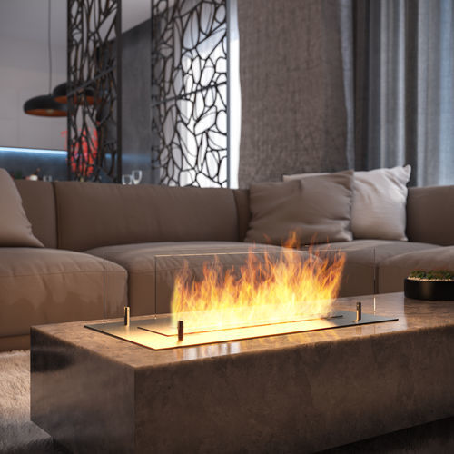 Bioethanol-Kamin - INSERT SIMPLE 600 INOX - INFIRE Karol Lipka - Einbau / Insel / offene Feuerstelle