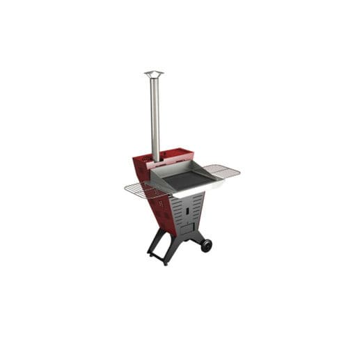 Pelletgartengrill - POLDO EASY PLUS - Laminox S.r.l. - auf Rollen / Metall