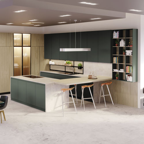 Moderne Küche - BC3 - NTM Fenix® / U-Rohr / ohne Griff
