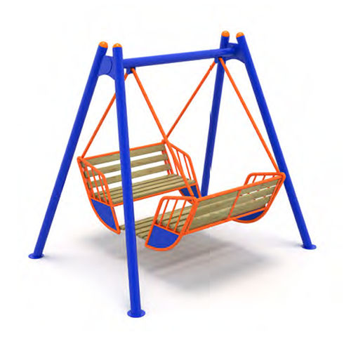 Metallschaukel - 06-OE - Play Wily - Tutto Gonfiabili - Holz / Spielplatz / Mehrfach