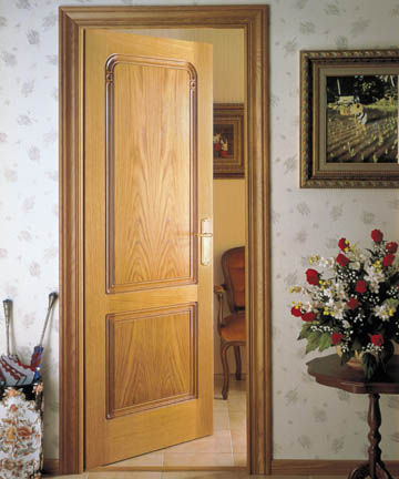 Tür für Innenbereich - INT-3 - Granddoors - Mahagoni / einflügelig / ohne Verglasung