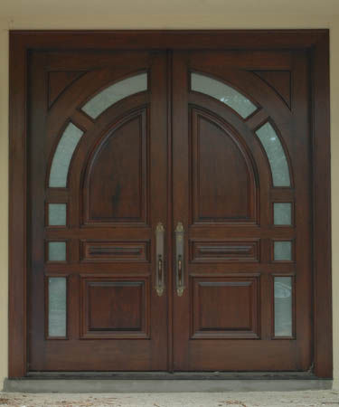 Eingangstür - CLASSIC : CS-809 - Granddoors - Mahagoni / einflügelig / Glas